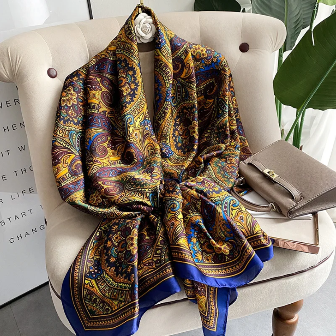 Exquisite Printed Silk Scarf