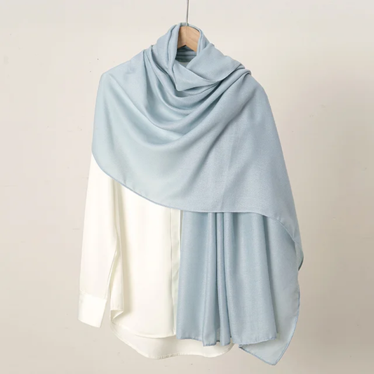 Sky Premium Plain Viscose Cotton Scarves