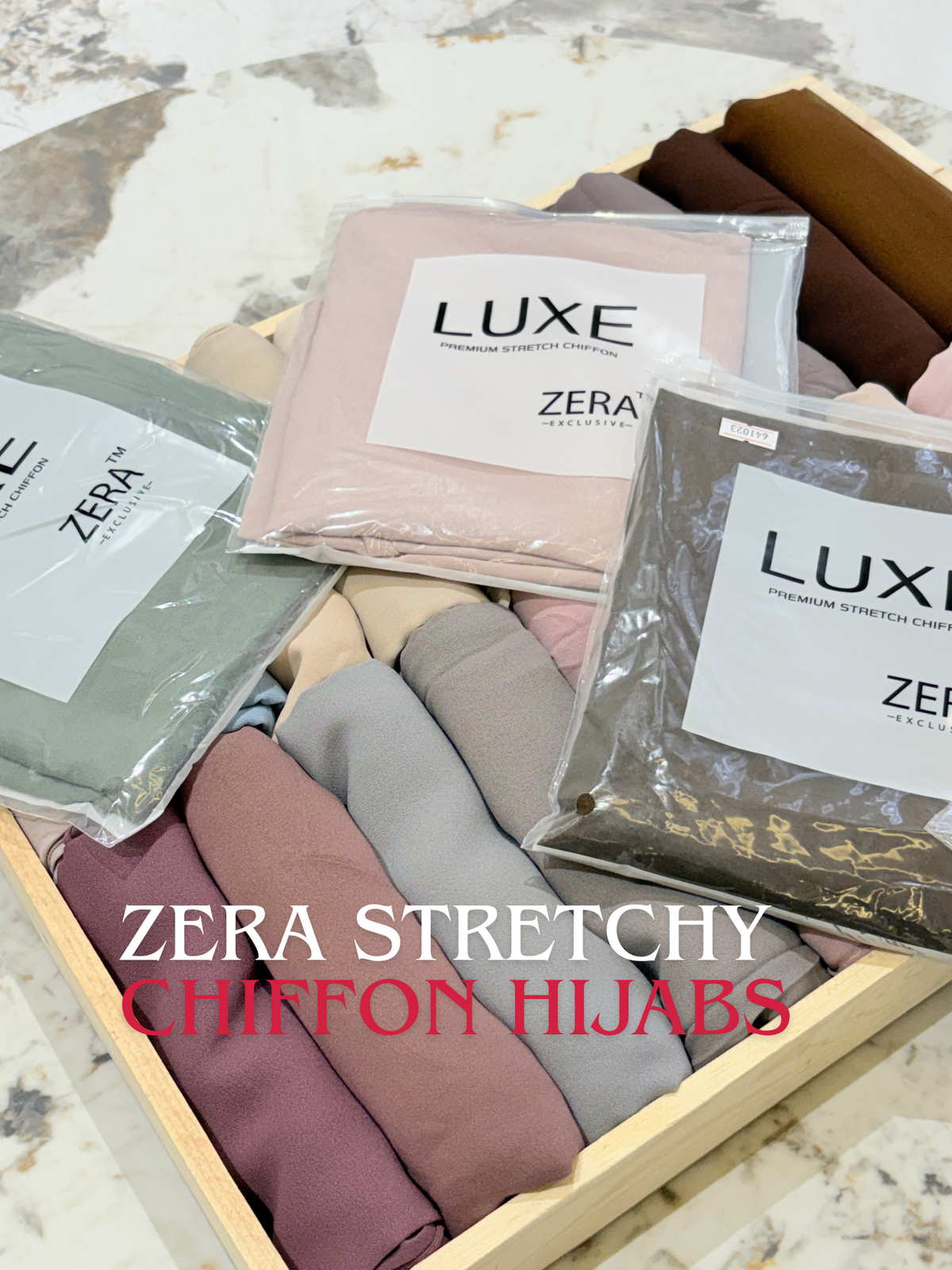 Zera Luxe Premium Stretchy Chiffon Hijabs