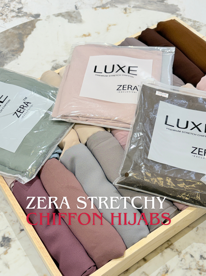 Zera Luxe Premium Stretchy Chiffon Hijabs