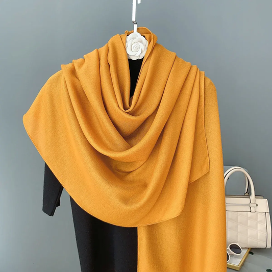 Mango Premium Plain Viscose Cotton Scarves