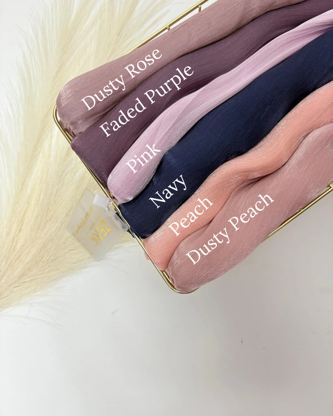 Zera Organza Shimmer Hijabs 2 Meter