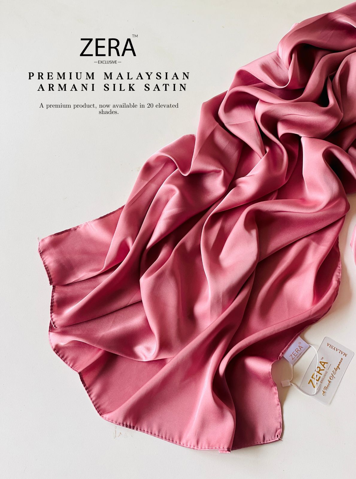 Zera Malaysian Armani Silk Satin Hijabs