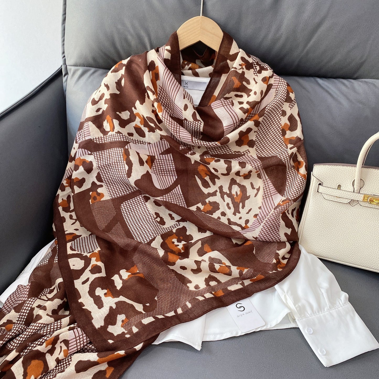 Animal Jungle Printed Winter Viscose Scarf