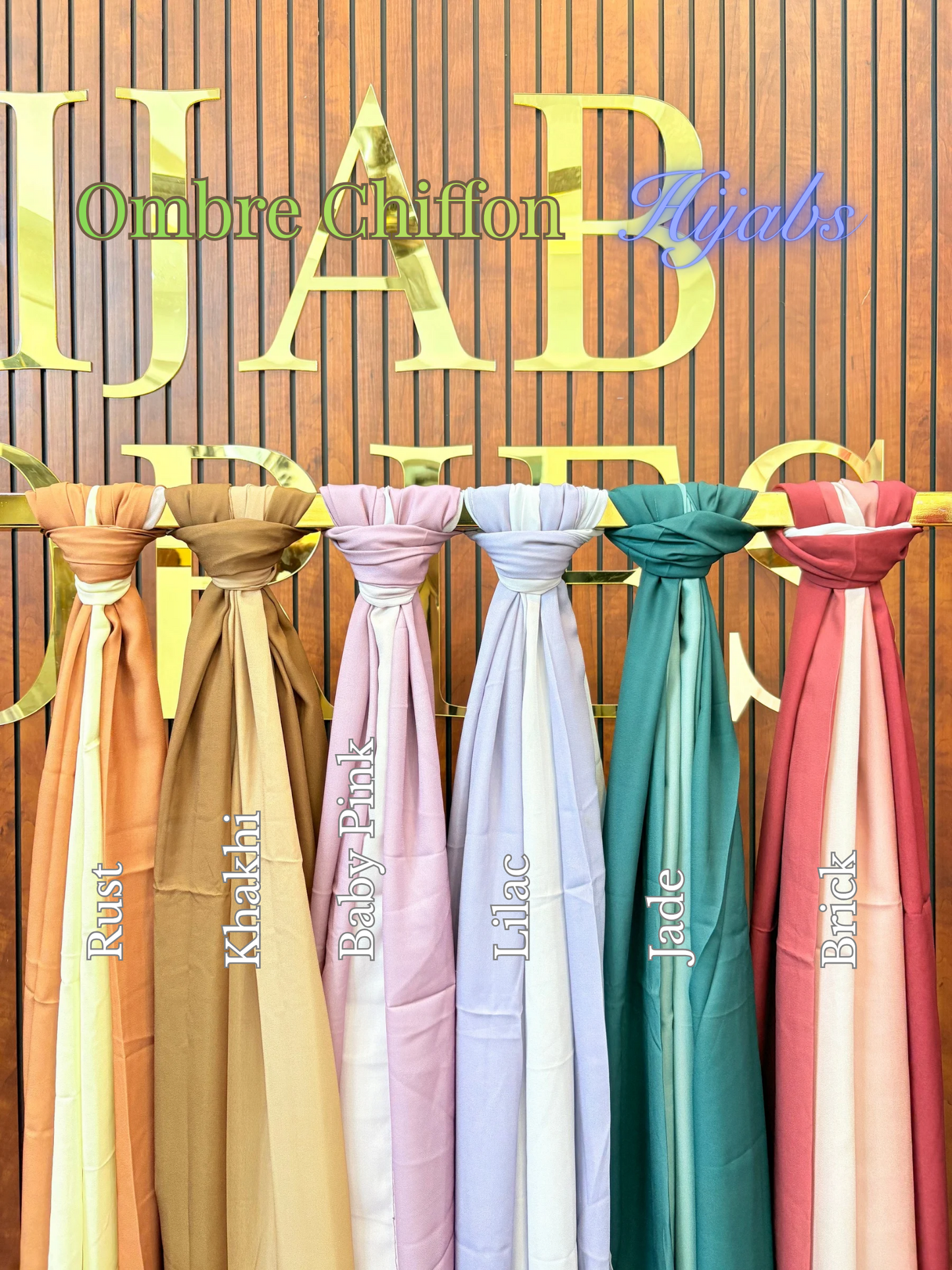 Ombre Chiffon Hijabs