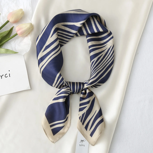 Prairie Vintage Print Silk Square Scarves 70 CM