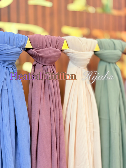 Pleated Chiffon Hijabs