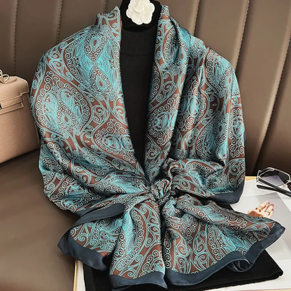 Zahra Veil Printed Silk Scarf