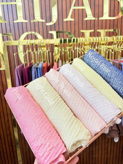 Shimmer Cotton Pleated Hijab