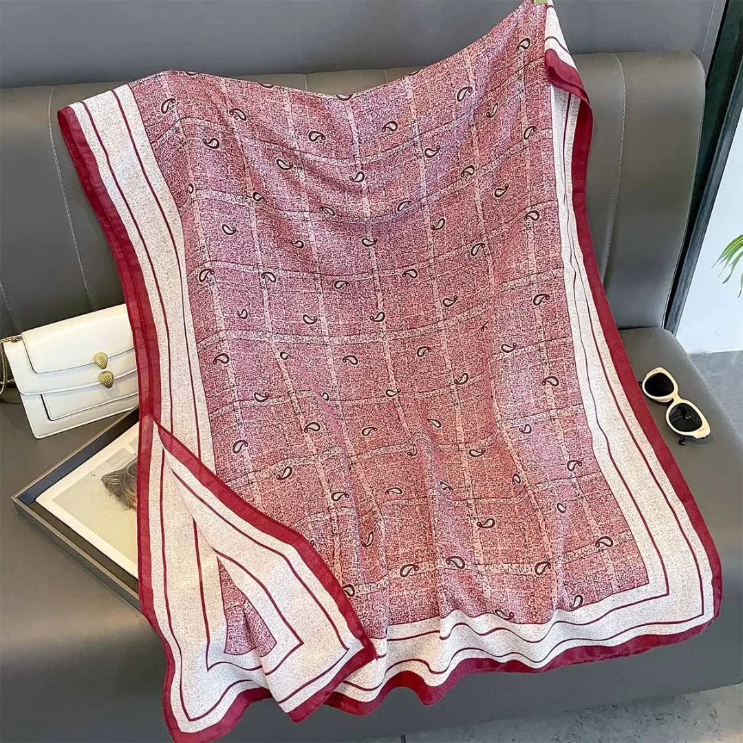 Cherry Sienna Printed Summer Edition 26’ Viscose Scarf