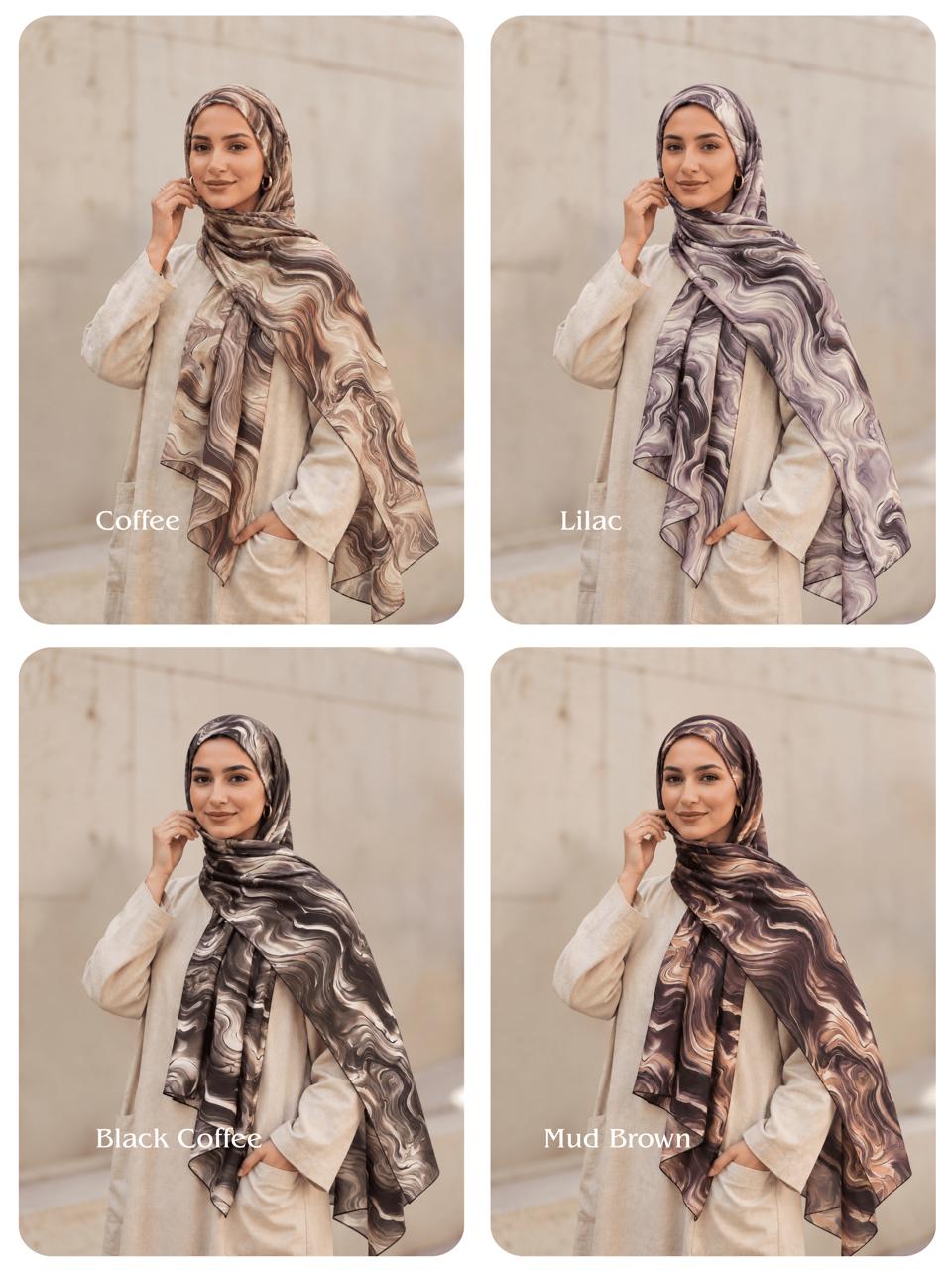 Wave Printed Cotton Hijabs