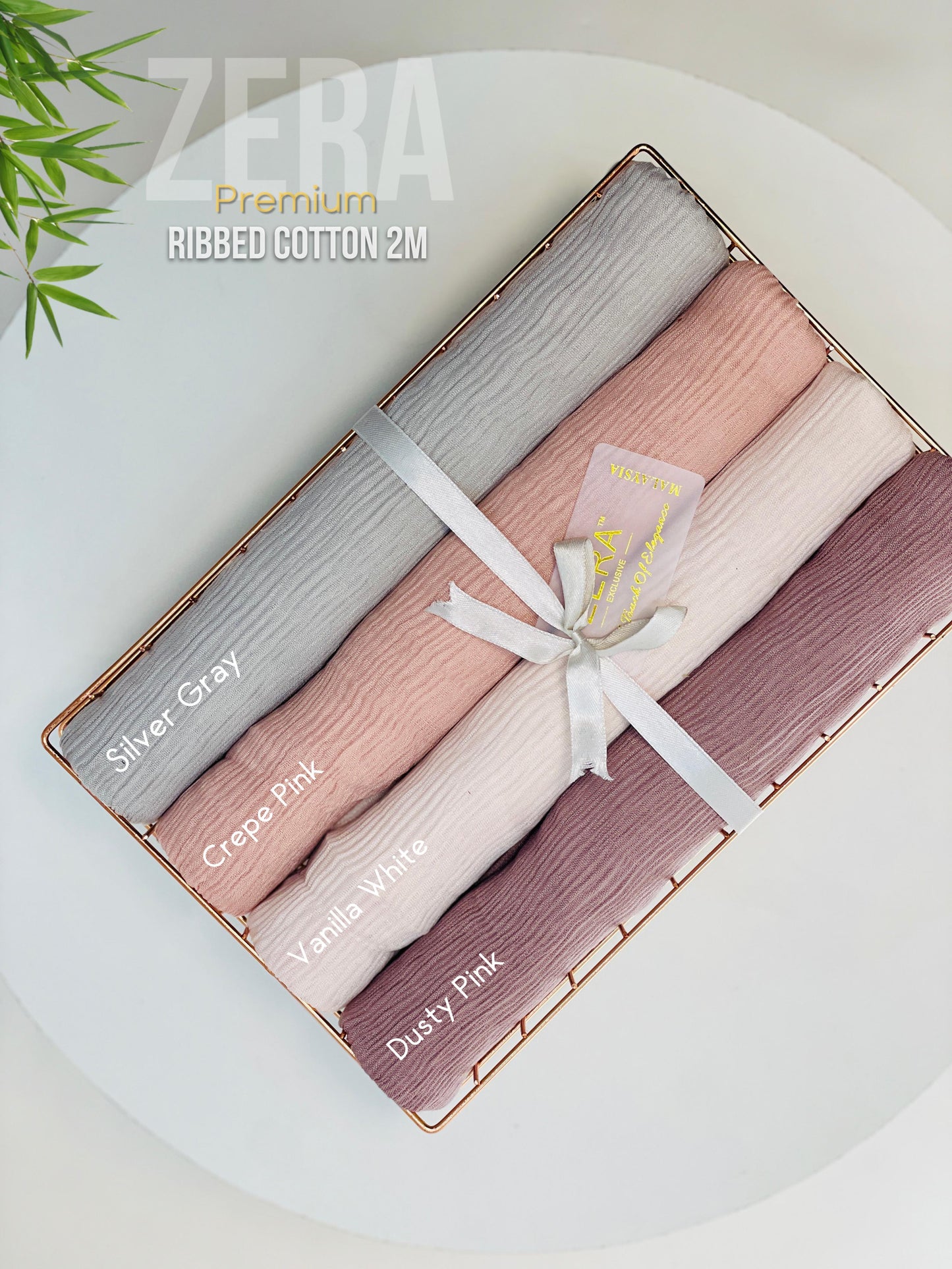Zera Premium Ribbed Cotton 2M Hijabs