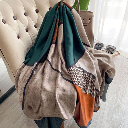 Tranquil Printed Silk Scarf