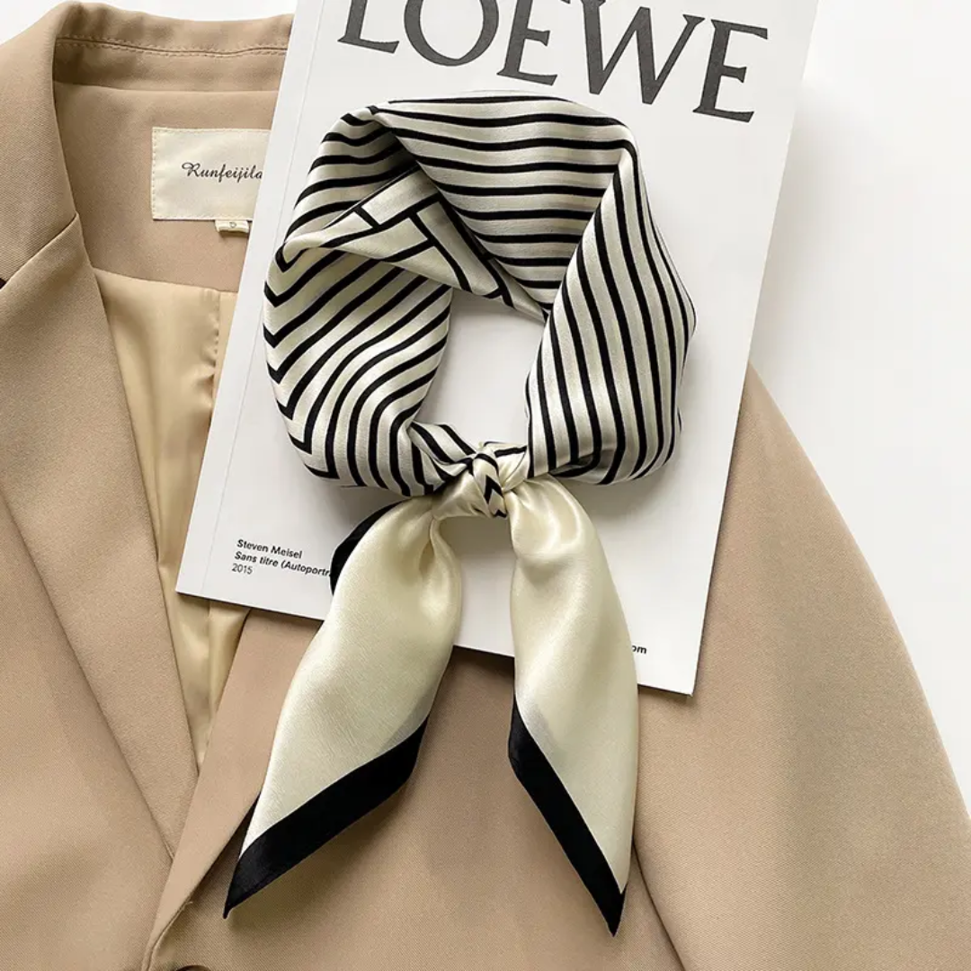 Opulence Cream Square Scarf