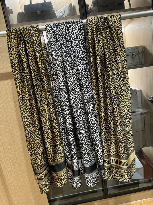 Brand Printed CD Cheetah Scarf