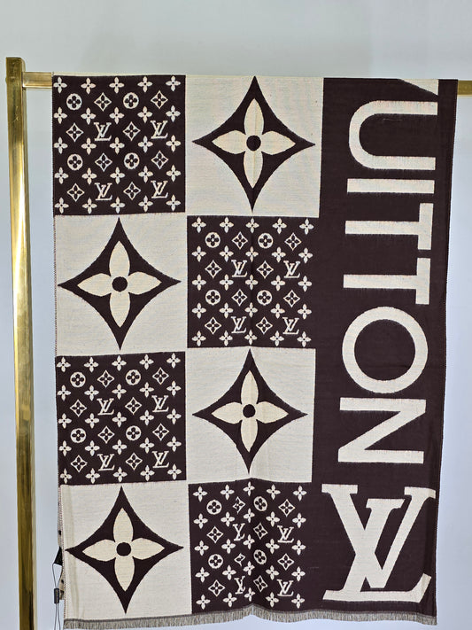 VV Brown Brand Printed Winter Shawls