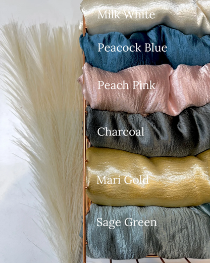 Yusraa Shine Velvet Satin Hijabs