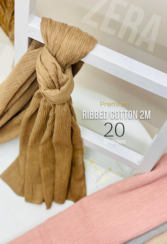 Zera Premium Ribbed Cotton 2M Hijabs
