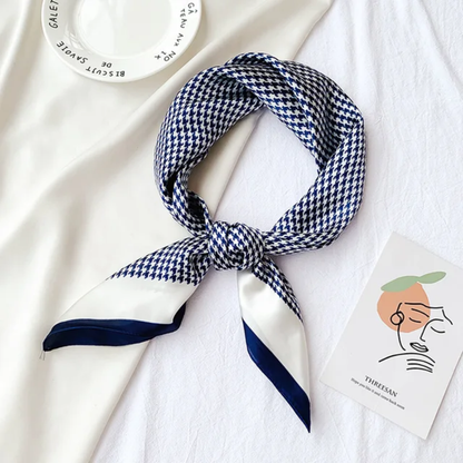 Frontier Star Print Silk Square Scarves 70 CM