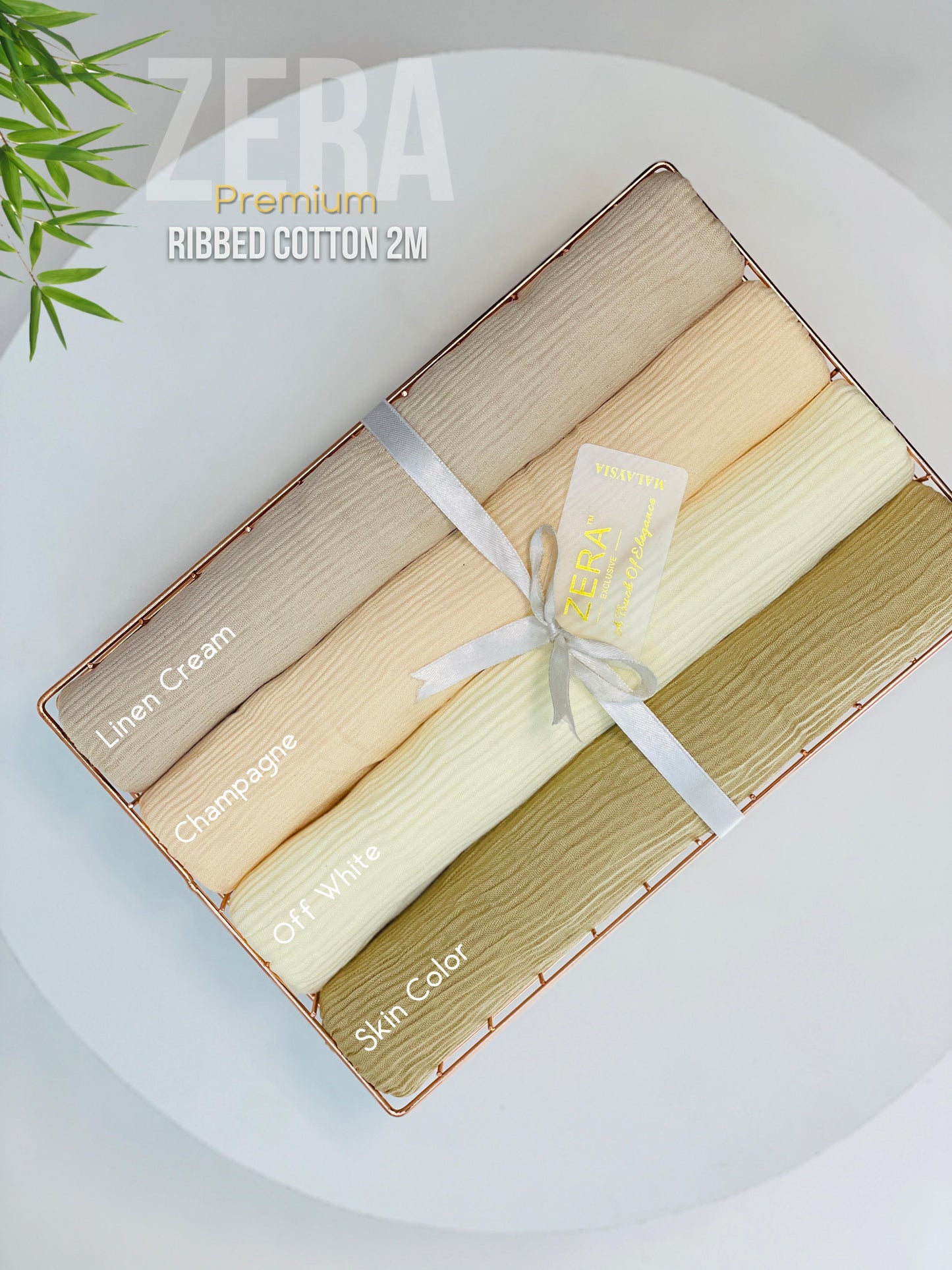 Zera Premium Ribbed Cotton 2M Hijabs