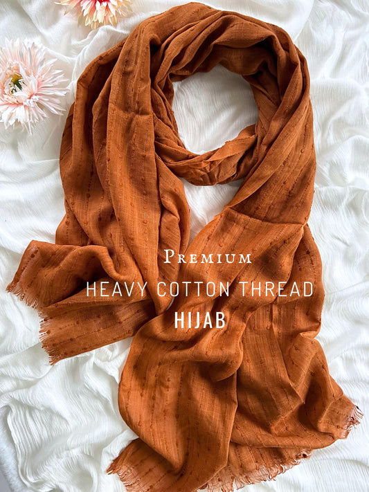 Premium Heavy Cotton Thread Hijabs
