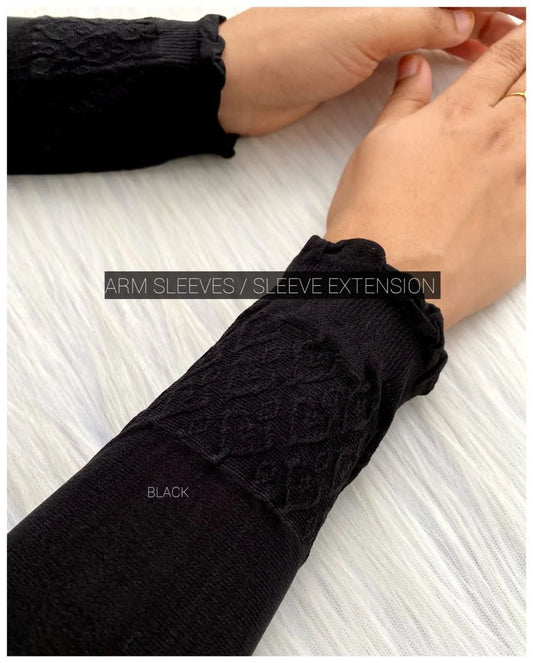 Black Hand Sleeves Frill