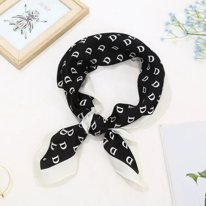D Print Silk Square Scarves 70 CM
