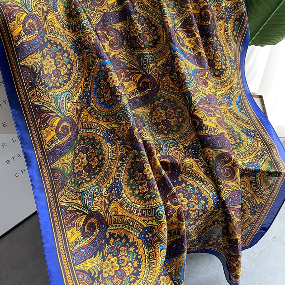 Exquisite Printed Silk Scarf