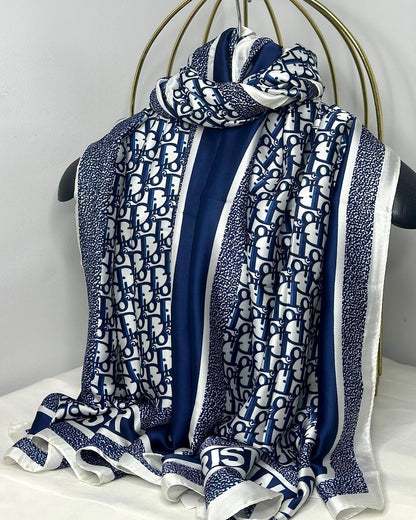 Brand Printed DC Silk Scarf