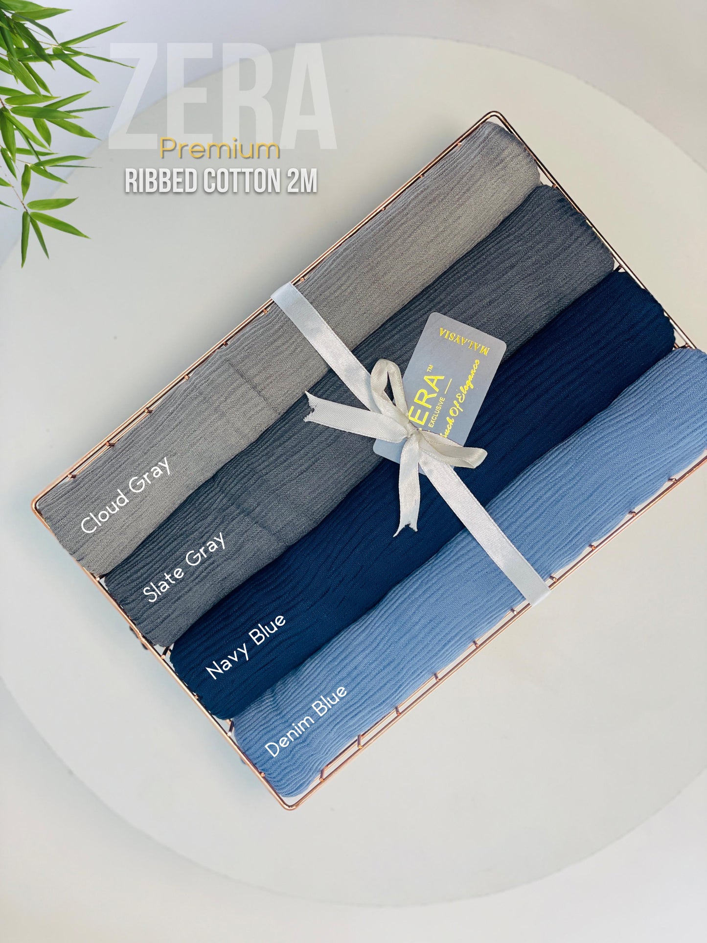Zera Premium Ribbed Cotton 2M Hijabs