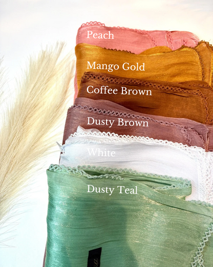 Organza Shimmer Crochet Hijabs by Asma