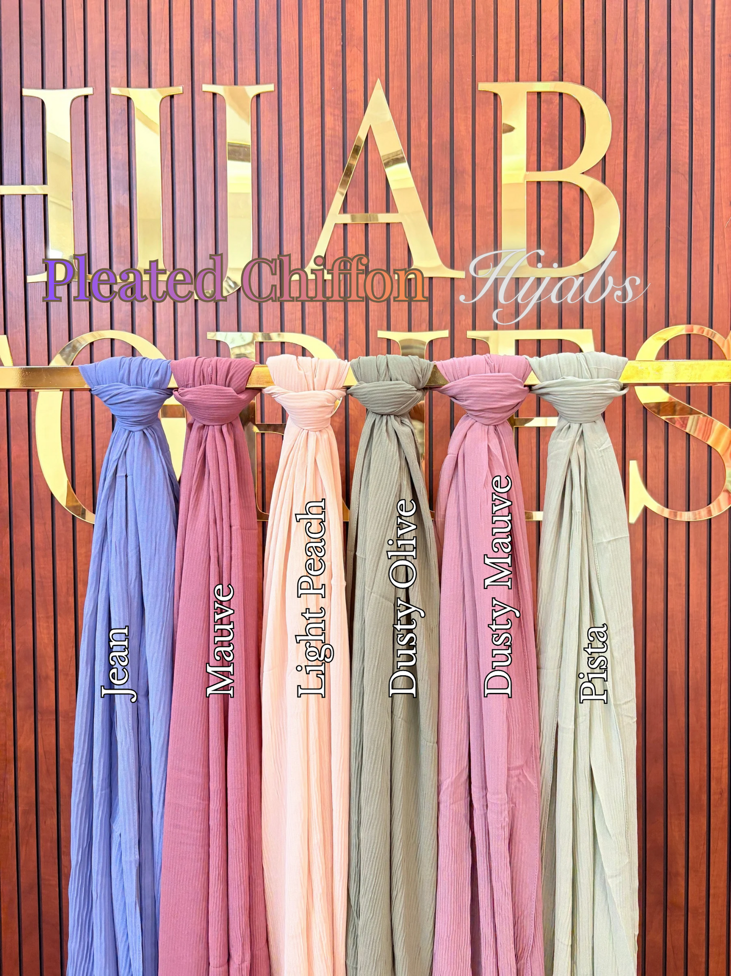 Pleated Chiffon Hijabs