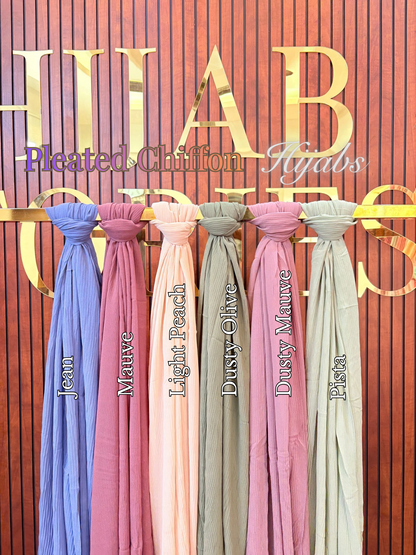 Pleated Chiffon Hijabs