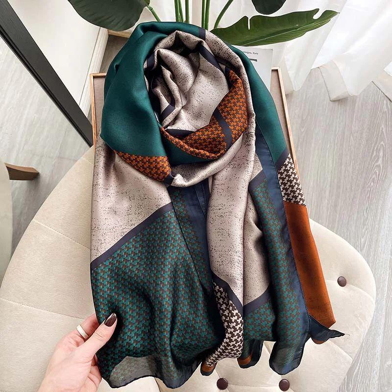 Tranquil Printed Silk Scarf