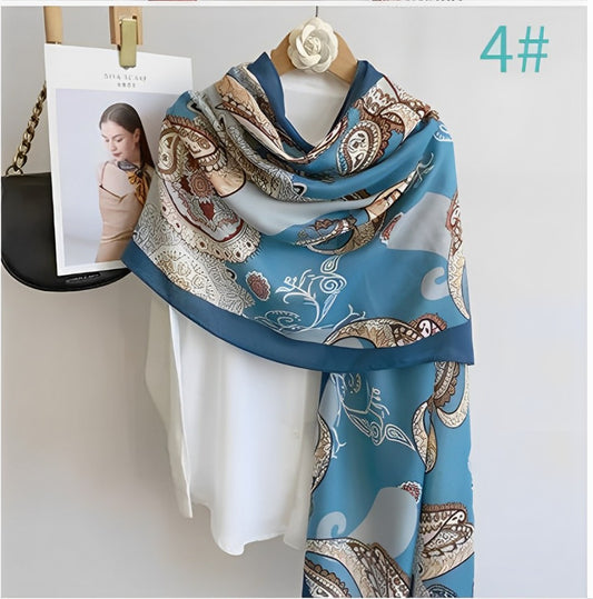 Mehendi Artistic Printed Viscose Scarf