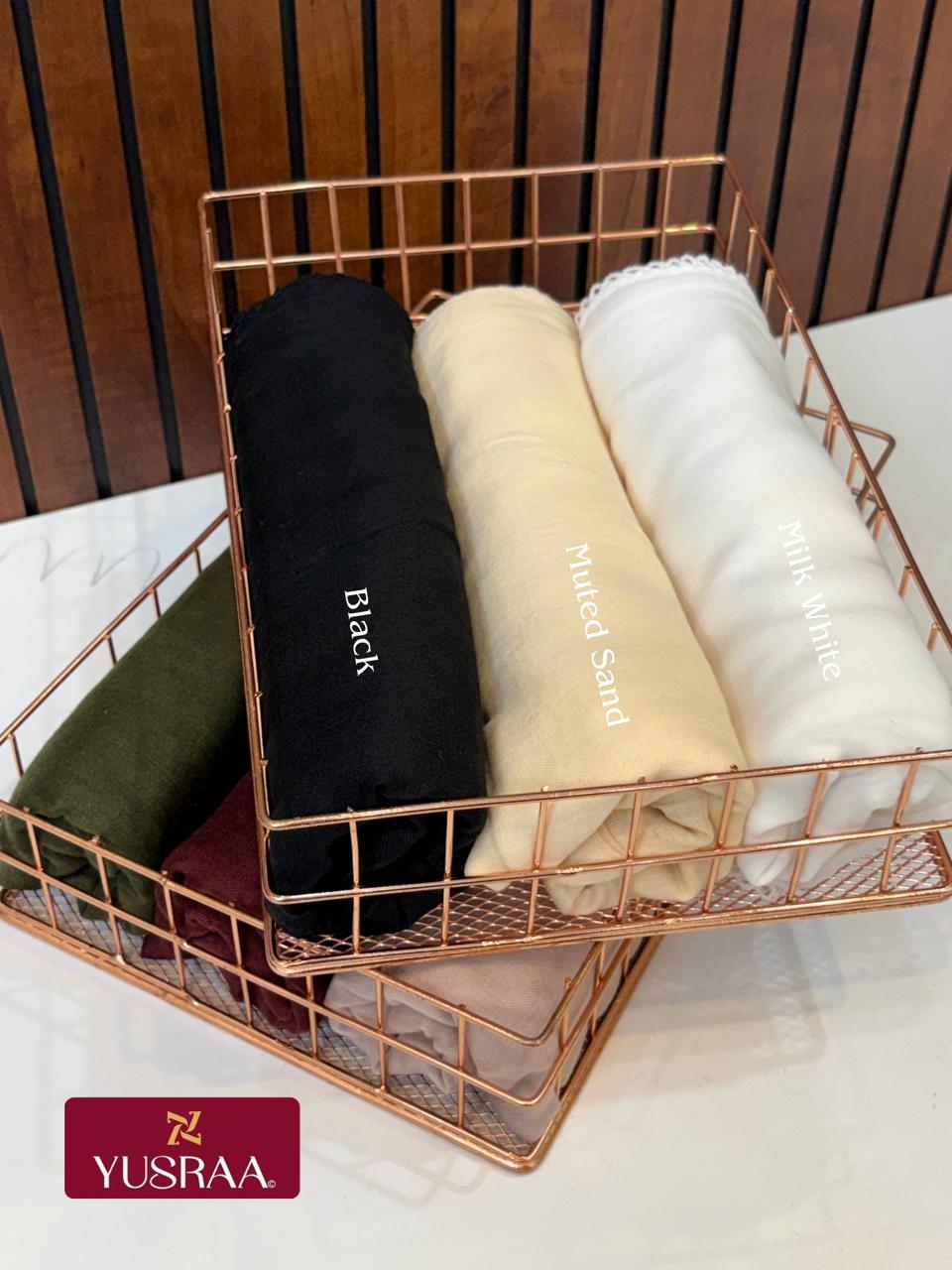 Yusraa Turkish Cotton Crochet Hijabs