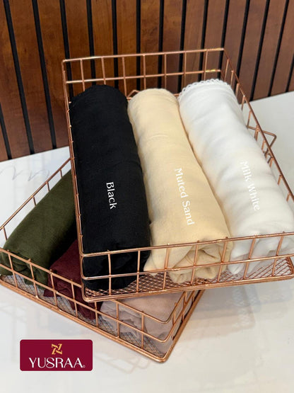 Yusraa Turkish Cotton Crochet Hijabs