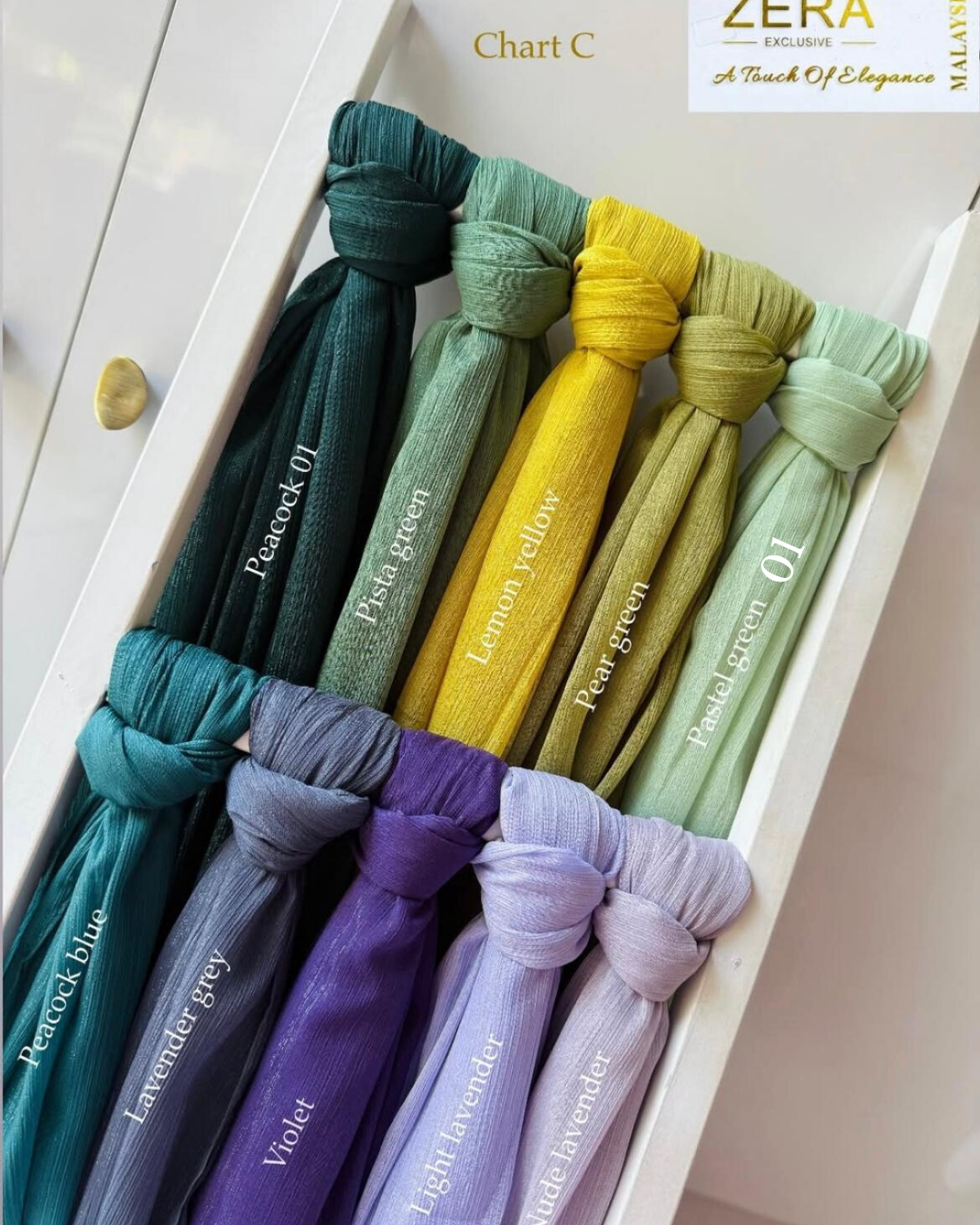 Zera Shimmer Georgette Hijabs