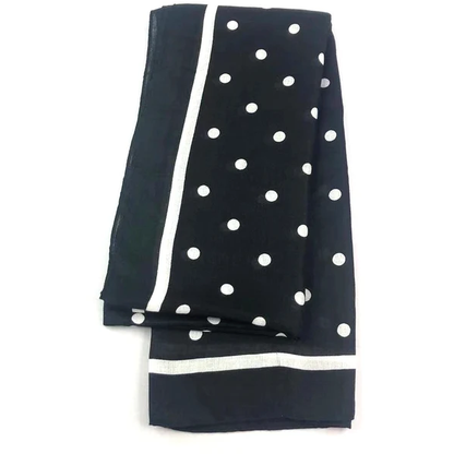 Polka Brand Print Viscose Scarf