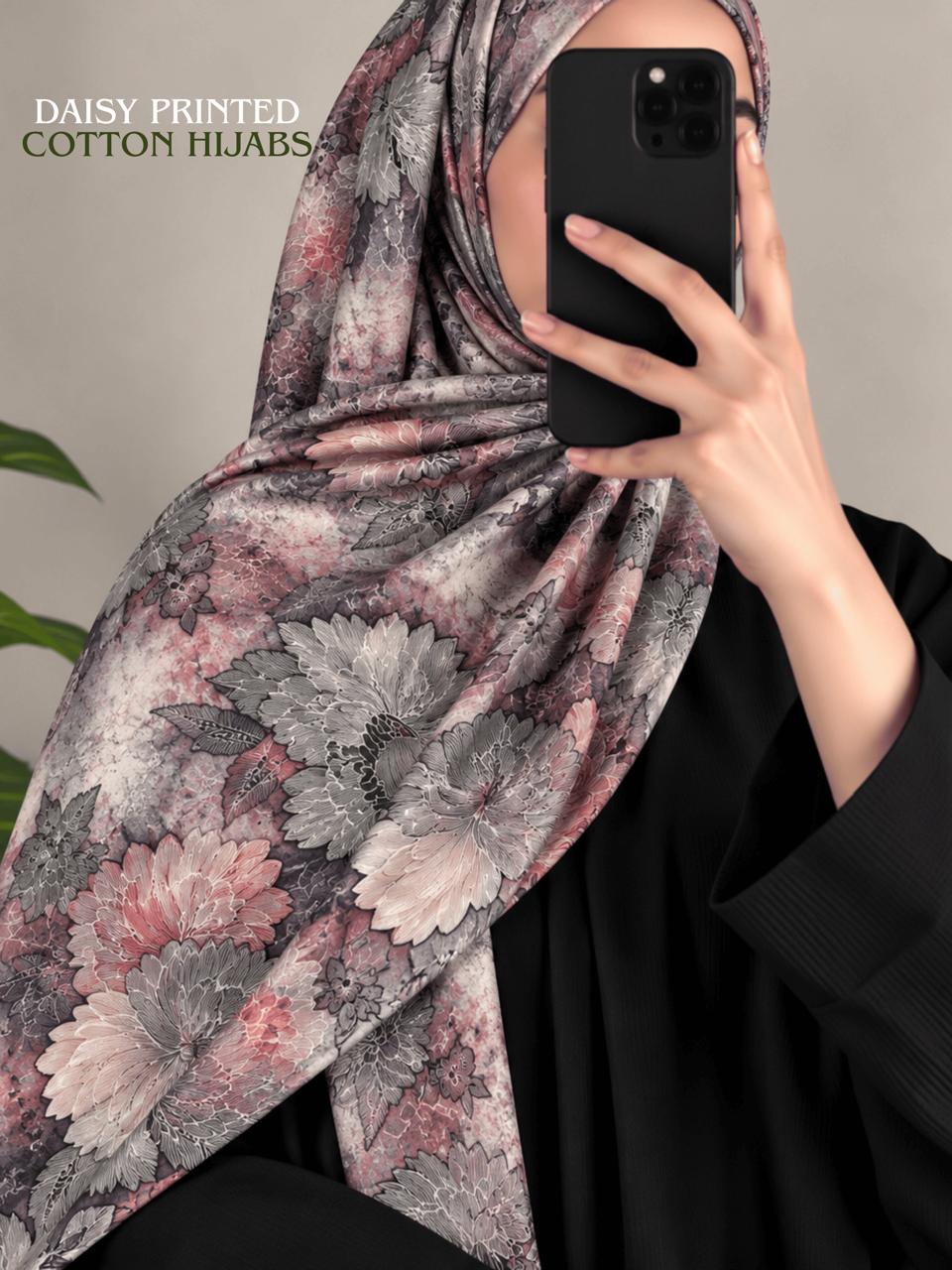 Daisy Printed Cotton Hijabs