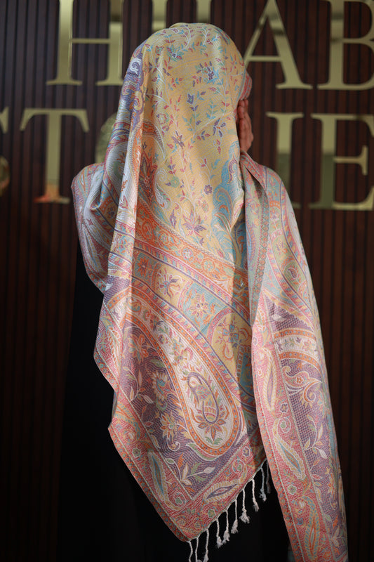 000058 Premium Woven Pashmina Shawl Wrap Scarf