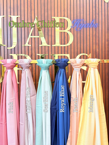 Ombre Chiffon Hijabs