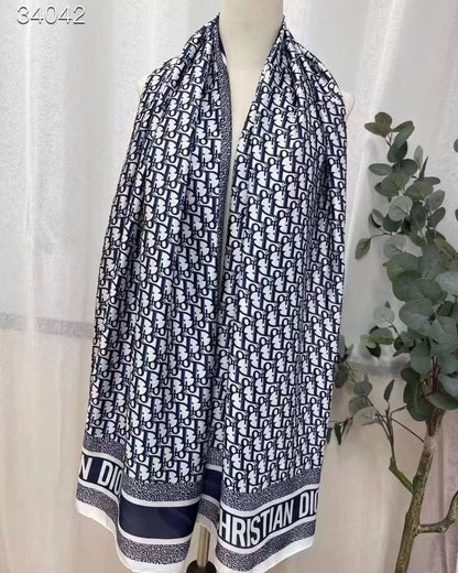 Brand Printed DC Silk Scarf