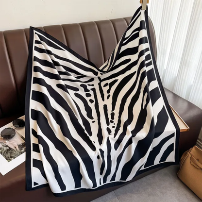 Stable Black Stripes Silk Scarf Monsoon Edition 26