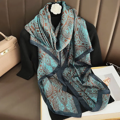 Zahra Veil Printed Silk Scarf