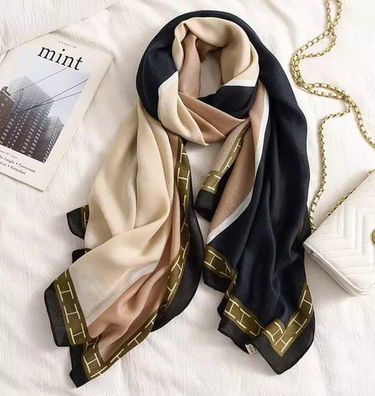 Her Aegan Printed Viscose Scarf