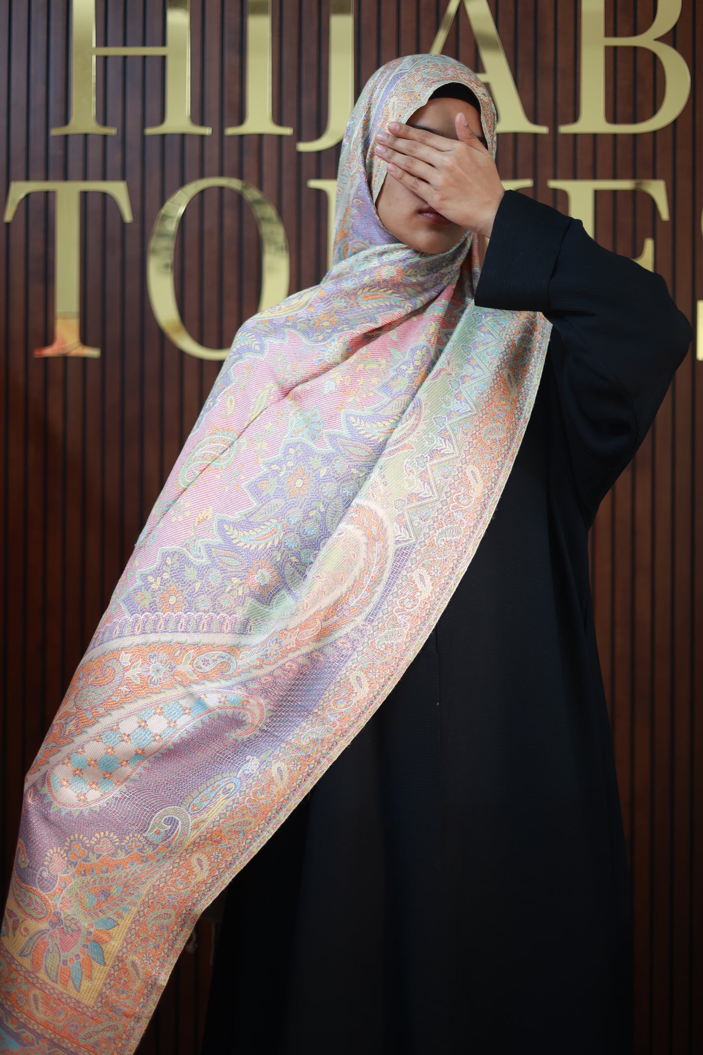 000057 Premium Woven Pashmina Shawl Wrap Scarf