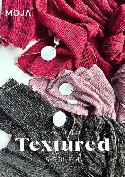 MOJA Cotton Textured Crush Hijabs