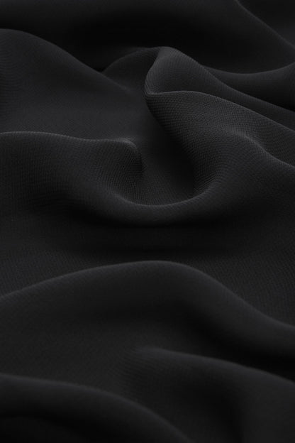 Premium Black Chiffon 1.95 M