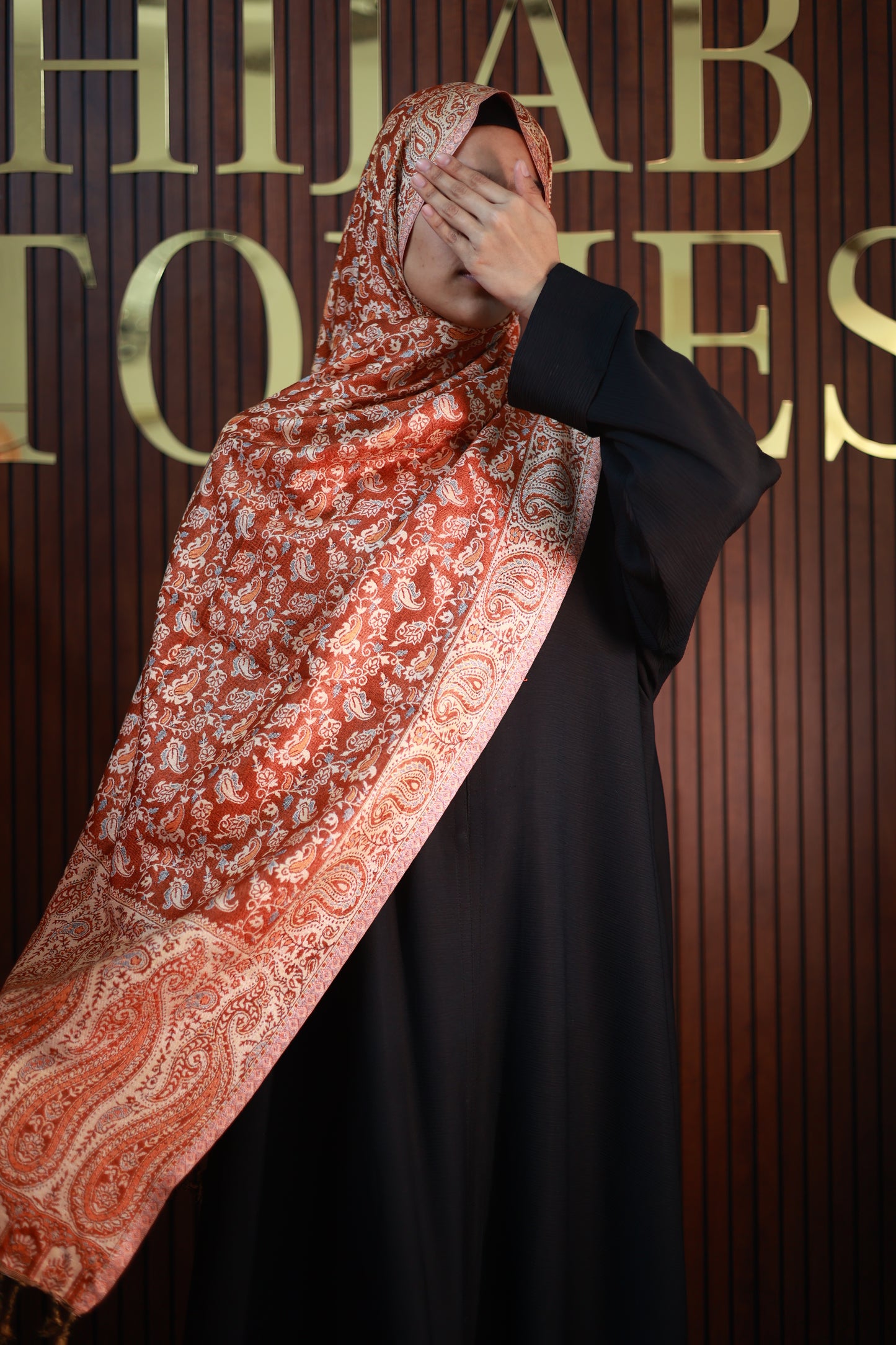 000056 Premium Woven Pashmina Shawl Wrap Scarf
